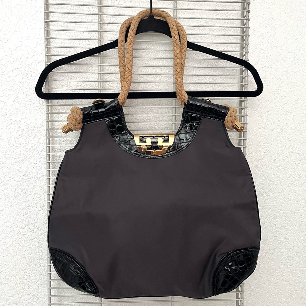 Tory Burch Summer Hobo Bag With Rope Handles